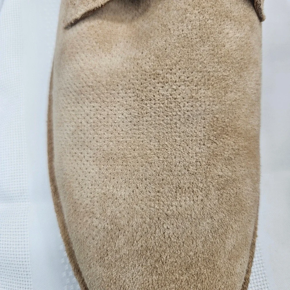 Studio Ink Mens Tan Suede Lace Up Derby‎ Shoes Beige Casual Dress Shoes